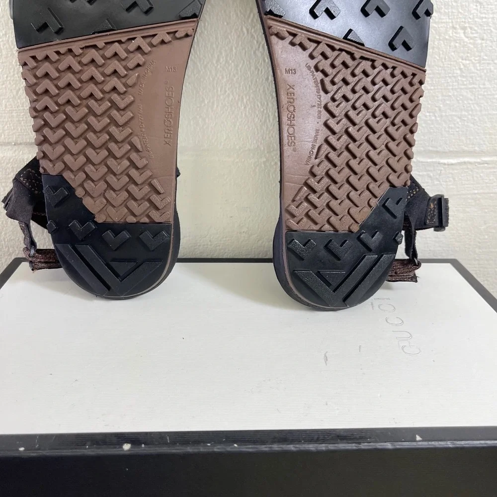 Xero Shoes Z-Trail EV Strappy Minimalist Barefoot Brown Hiking Sandals Men's 13